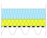 1.3.5. Podłoże z blachy trapezowej z termoizolacją z WEŁNY SKALNEJ i EPS